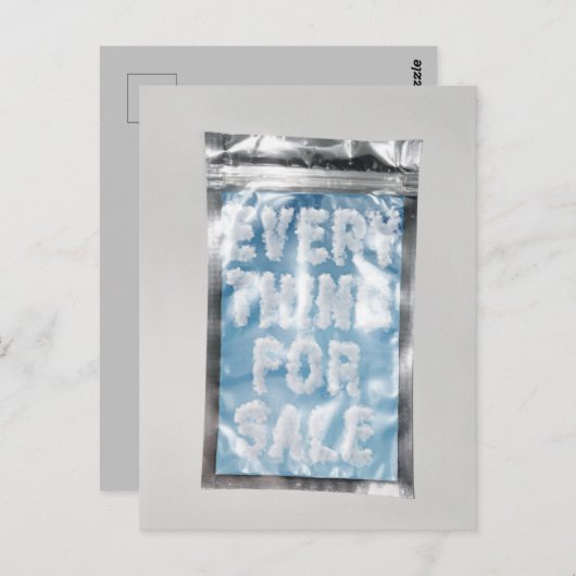 Carte Postale Tout à vendre (Devant / Derrière)