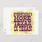 Carte Postale Tout au Texas ! (Devant / Derrière)