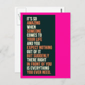 Carte Postale Tout ce dont vous avez besoin (Devant / Derrière)