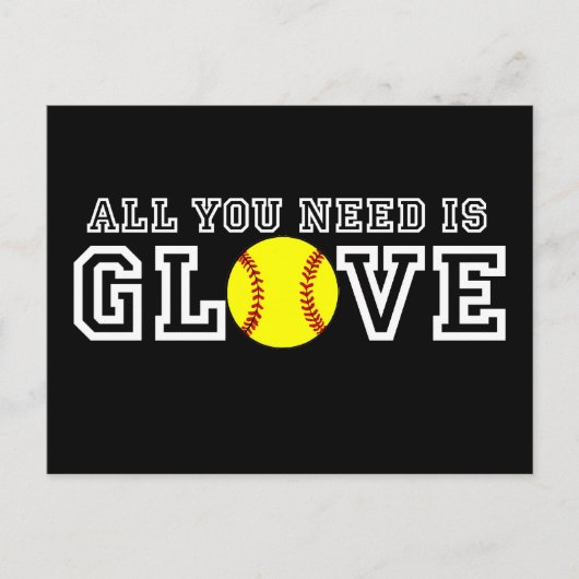 Carte Postale Tout ce dont vous avez besoin, c'est Glove ! (Devant)