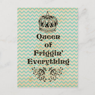 Carte Postale Tout de la reine de Friggin