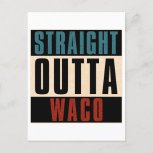 Carte Postale Tout droit de Waco Texas TX