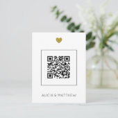 Carte Postale Tout en un moderne avec code QR (Debout devant)