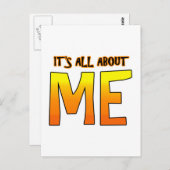 CARTE POSTALE TOUT EST À PROPOS DE MOI (Devant / Derrière)