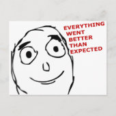 Carte Postale Tout est allé mieux que prévu (Devant)