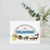 Carte Postale Tout est mieux dans Oklahoma Postcard (Debout devant)