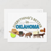 Carte Postale Tout est mieux dans Oklahoma Postcard (Devant / Derrière)