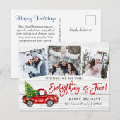 Carte Postale Tout est moderne fin 2021 Noël 3 Photo (Devant / Derrière)