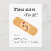 Carte Postale Tout est possible avec la foi Jésus (Devant)