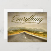 Carte Postale "Tout est possible" Motivation Affirmation (Devant / Derrière)