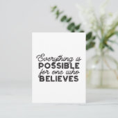 Carte Postale Tout est possible pour celui qui croit (Debout devant)