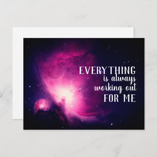 Carte Postale Tout est toujours en marche pour moi (Devant / Derrière)