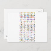 Carte Postale Tout iPhone / iOS emojis (Devant / Derrière)