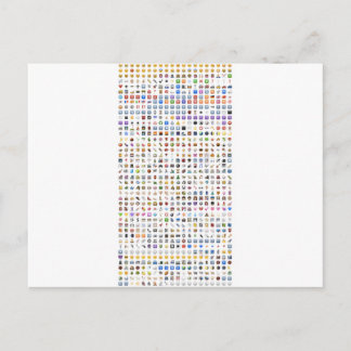 Carte Postale Tout iPhone / iOS emojis