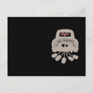 Carte Postale Tout juste mariés. Conception de mariage pour jeun