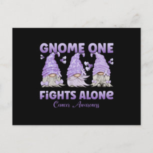 Carte Postale Tout le cancer Lavender Ribbon Gnome