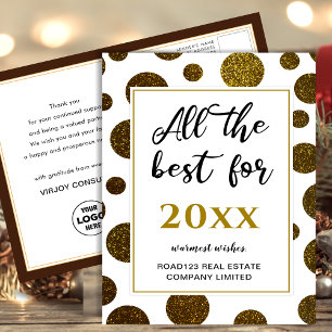 Carte Postale Tout Le Meilleur Pour Le Nouvel An Business Modern