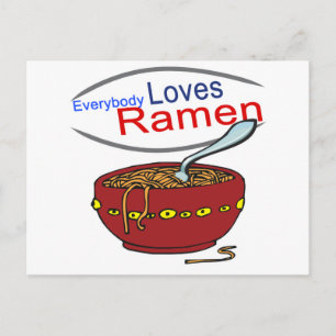Carte Postale Tout Le Monde Aime Ramen Parodie