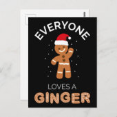 Carte Postale Tout Le Monde Aime Un Gingembre II (Devant / Derrière)