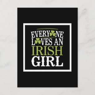 Carte Postale Tout le monde aime une fille irlandaise