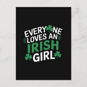 Carte Postale Tout le monde aime une fille irlandaise