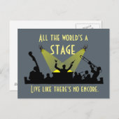 Carte Postale Tout le monde est une scène (Devant / Derrière)