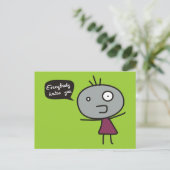 Carte Postale Tout le monde te déteste (Debout devant)