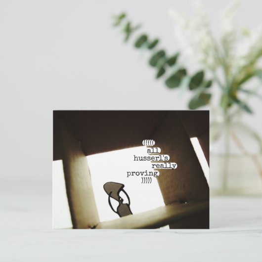 Carte Postale tout mari prouve vraiment (Debout devant)