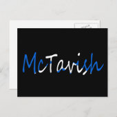 Carte Postale Tout nom figurant sur le drapeau écossais (Devant / Derrière)