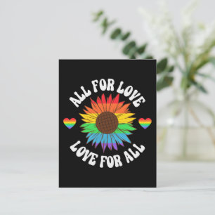 Carte Postale Tout Pour L'Amour Pour Tous Mois Gay pride