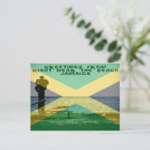 Carte Postale Tout Près De La Plage Jamaïque (Debout devant)