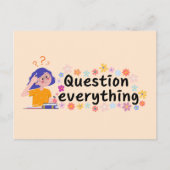 Carte Postale Tout remettre en question (Devant)