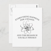 Carte Postale Tout Se Passe Pour Une Raison (Devant / Derrière)
