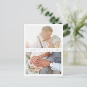 Carte Postale Tout simplement indiqué | Merci photo Mariage (Debout devant)
