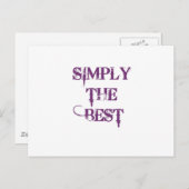 Carte Postale Tout simplement le meilleur (Devant / Derrière)