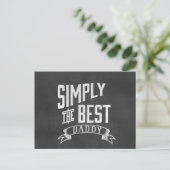 Carte Postale Tout simplement le meilleur tableau de bord papa (Debout devant)