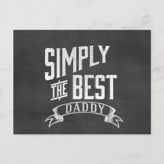Carte Postale Tout simplement le meilleur tableau de bord papa (Devant)