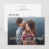 Carte Postale Tout Simplement Romantique Vaut La Durée D'Attente (Devant / Derrière)