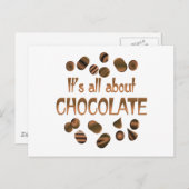 Carte Postale Tout sur le chocolat (Devant / Derrière)
