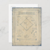 Carte Postale Tout sur le jeu - Baseball (Devant / Derrière)