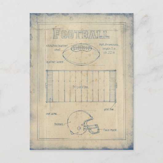 Carte Postale Tout sur le jeu - Football (Devant)