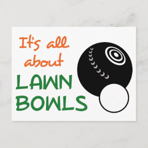 Carte Postale Tout sur les pelouses Bowls