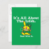 Carte Postale Tout sur l'Irlandais (vert) (Devant / Derrière)