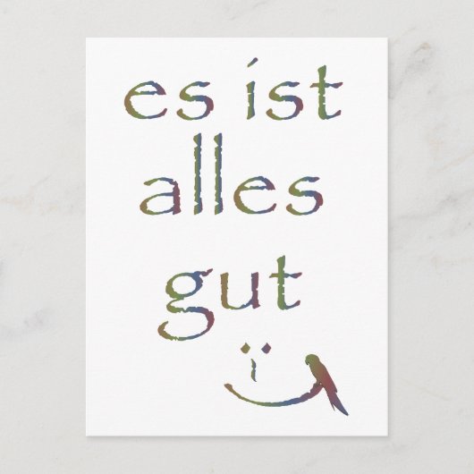 Carte Postale "Tout va bien" (Devant)