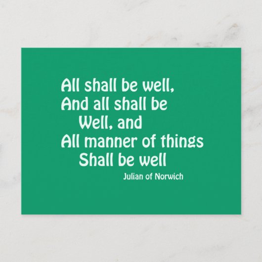 Carte Postale Tout Va Bien Se Passer (Devant)