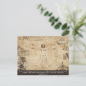 Carte Postale Toute couleur / Texte Vitruvien Homme Leonardo da (Debout devant)
