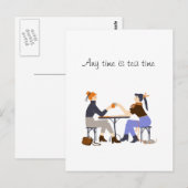 Carte Postale Toute heure est l'heure du thé (Devant / Derrière)