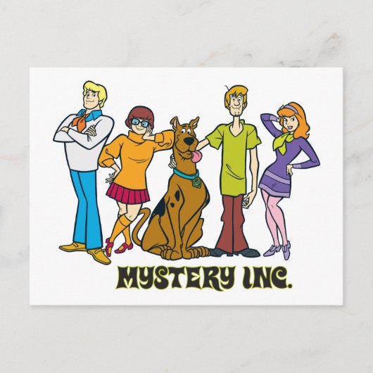 Carte Postale Toute la bande 12 Mystery Inc (Devant)