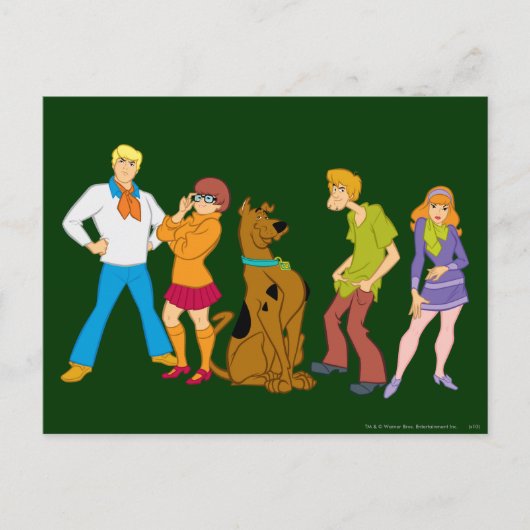Carte Postale Toute la bande 15 Mystery Inc (Devant)