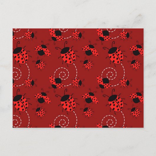 Carte Postale Toute la conception de Ladybug (Devant)